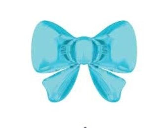 Bow - Satin Pastel Blue - 13.4 inch - 5 stuks
