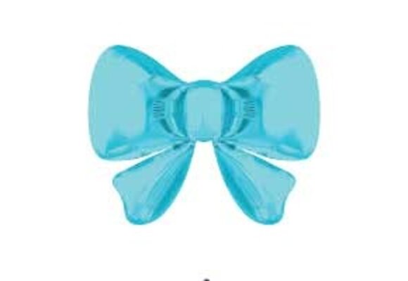 Bow - Satin Pastel Blue - 13.4 inch - 5 stuks