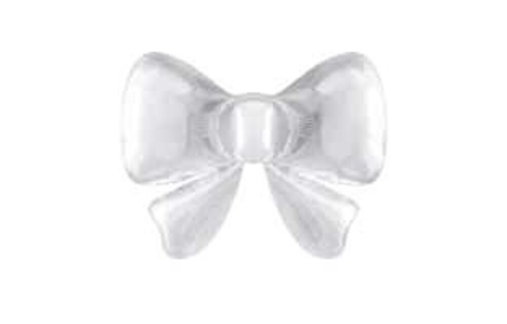 Bow - White Metallic - 13.4 inch - 5 pieces