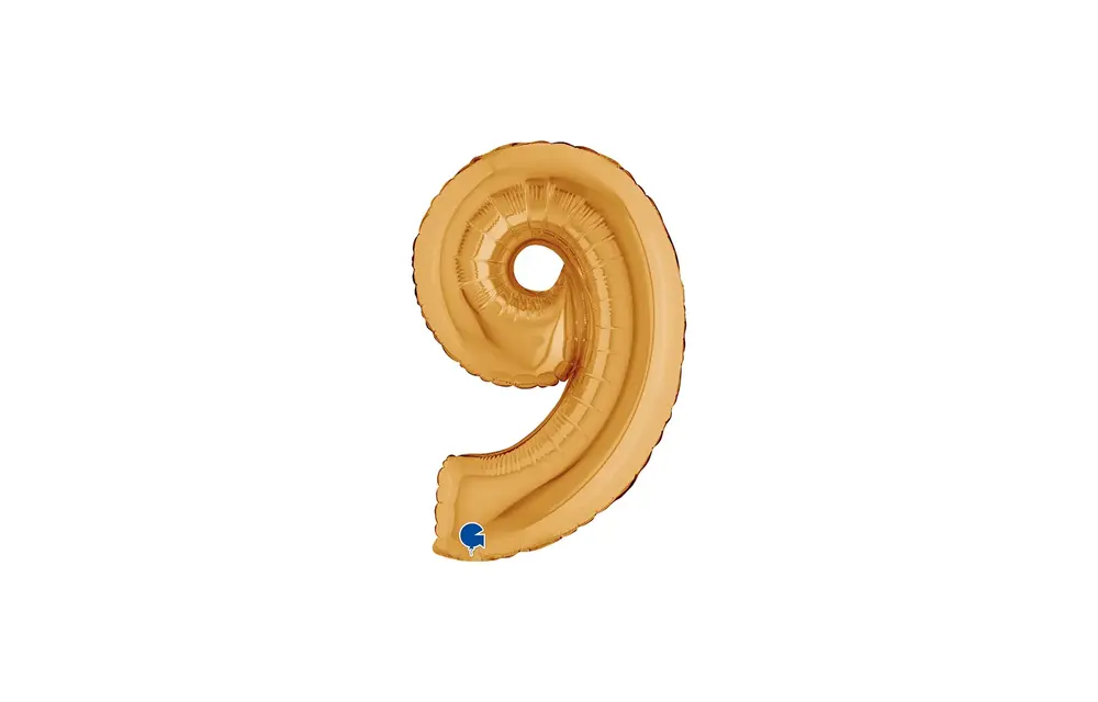 Cijfer Mini Gold - 9 - GRABO - 14 inch