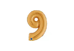 Cijfer Mini Gold - 9 - GRABO - 14 inch