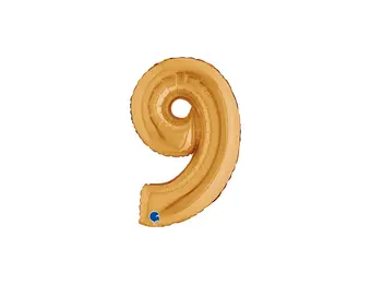 Cijfer Mini Gold - 9 - GRABO - 14 inch