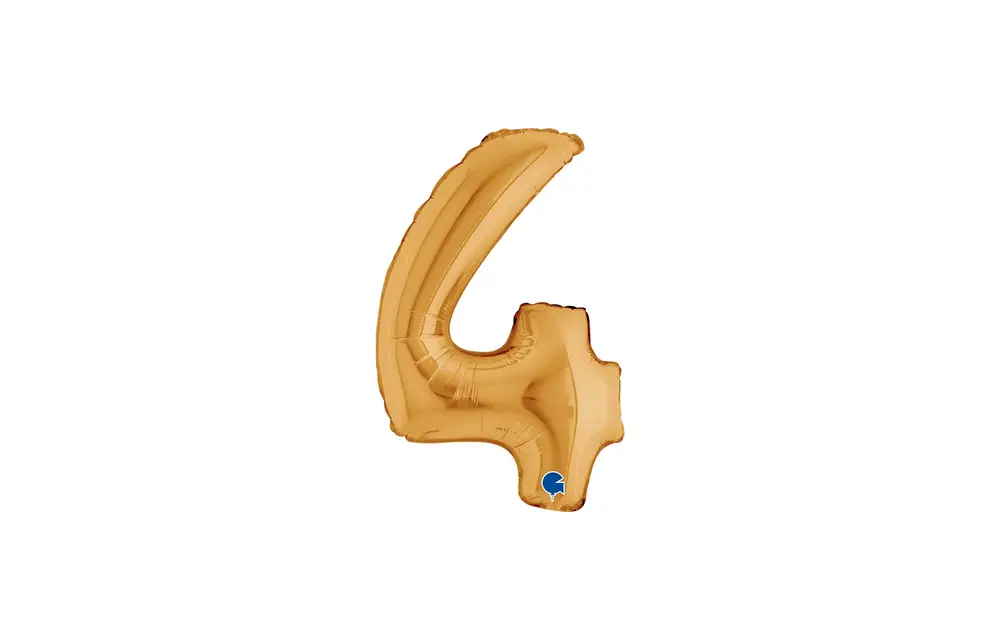 Cijfer Mini Gold - 4 - GRABO - 14 inch