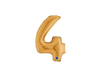 Cijfer Mini Gold - 4 - GRABO - 14 inch