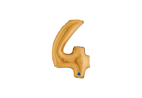 Cijfer Mini Gold - 4 - GRABO - 14 inch