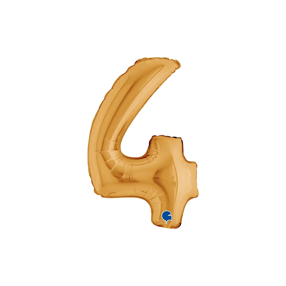 Cijfer Mini Gold - 4 - GRABO - 14 inch