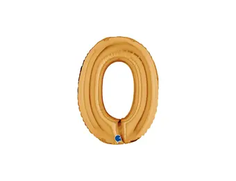 Cijfer Mini Gold - 0 - GRABO - 14 inch