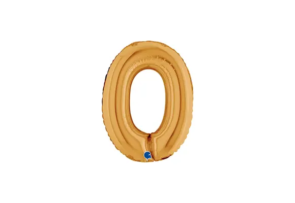 Cijfer Mini Gold - 0 - GRABO - 14 inch