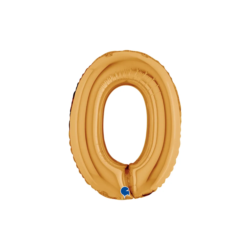 Cijfer Mini Gold - 0 - GRABO - 14 inch