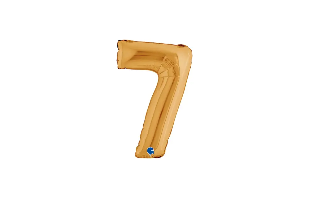 Cijfer Mini Gold - 7 - GRABO - 14 inch