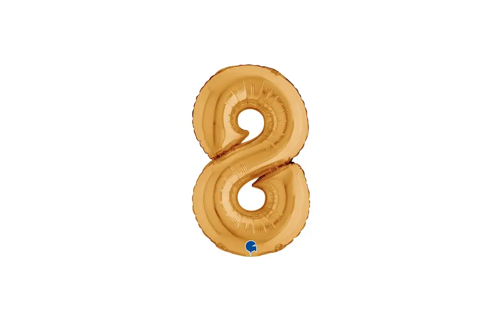 Cijfer Mini Gold - 8 - GRABO - 14 inch