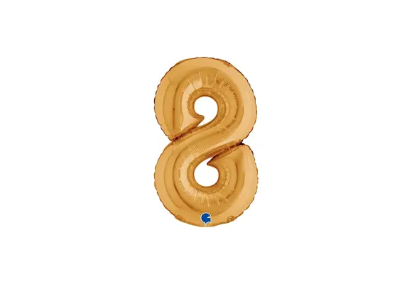 Cijfer Mini Gold - 8 - GRABO - 14 inch