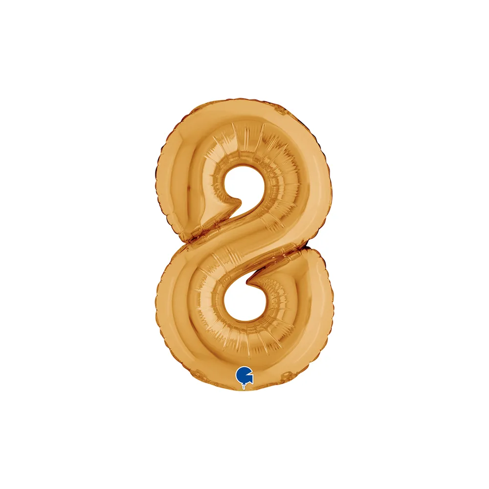 Cijfer Mini Gold - 8 - GRABO - 14 inch