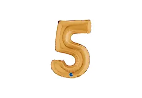 Cijfer Mini Gold - 5 - GRABO - 14 inch