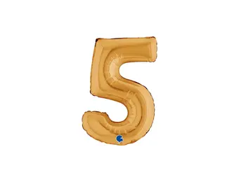 Cijfer Mini Gold - 5 - GRABO - 14 inch