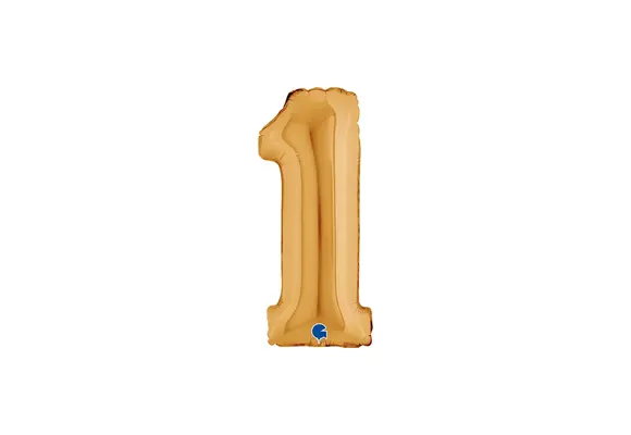 Cijfer Mini Gold - 1 - GRABO - 14 inch