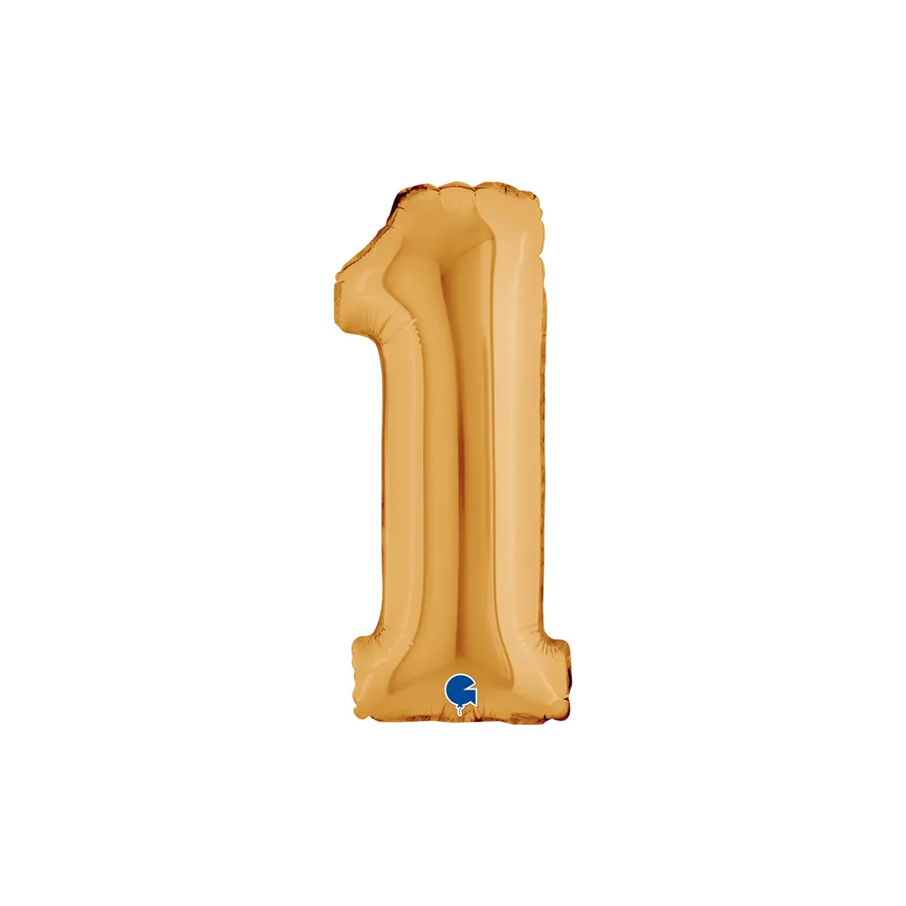 Cijfer Mini Gold - 1 - GRABO - 14 inch