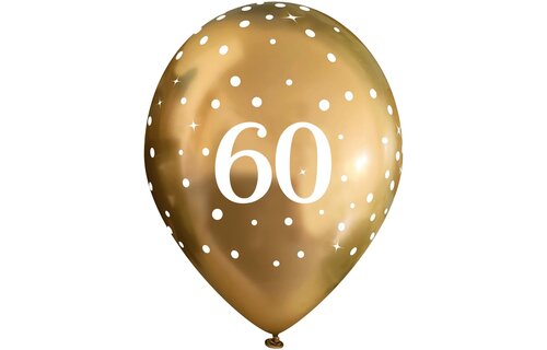 11 inch - Sparkling Fizz - 60 - Chromium Gold - 6 stuks