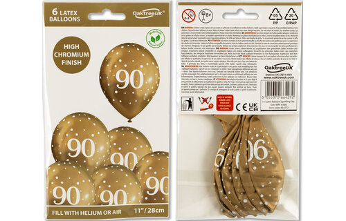 11 inch - Sparkling Fizz - 90 - Chromium Gold - 6 stuks