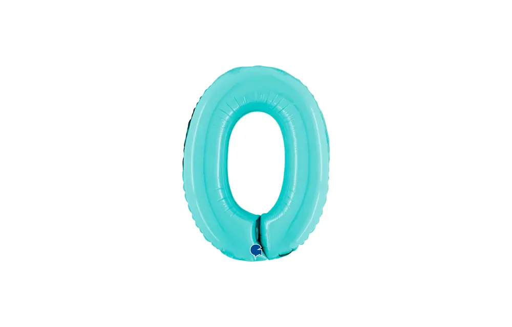 Cijfer Light Blue - 0 - 14 inch - Grabo