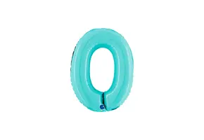 Cijfer Light Blue - 0 - 14 inch - Grabo