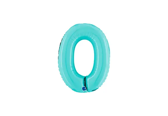 Cijfer Light Blue - 0 - 14 inch - Grabo