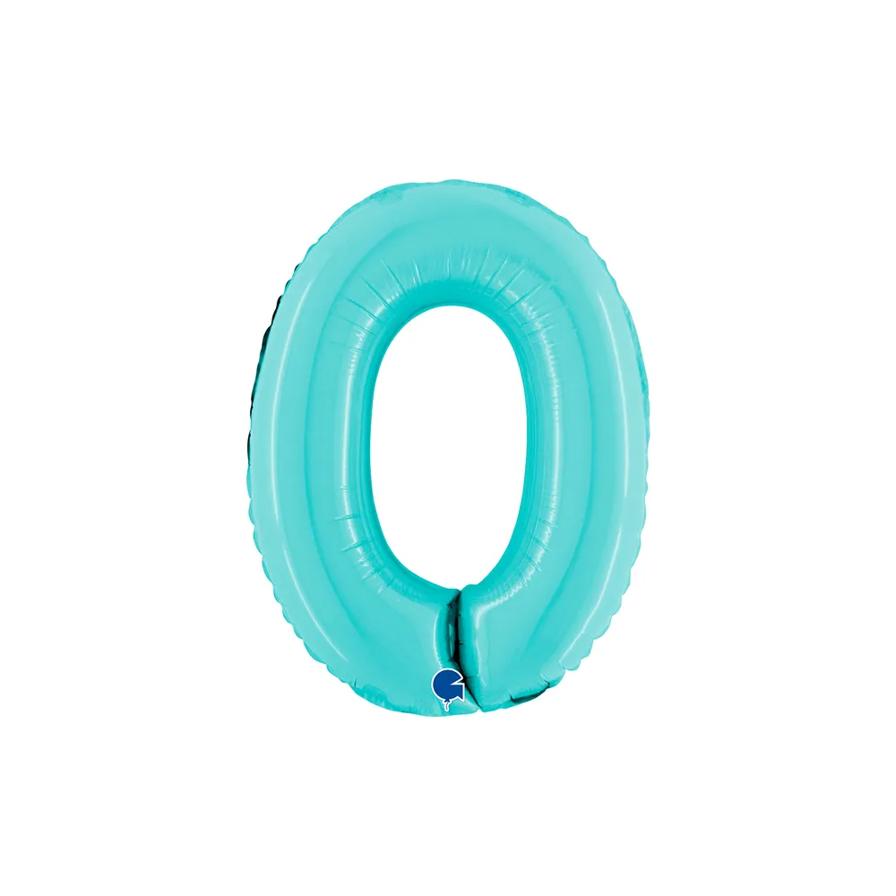 Cijfer Light Blue - 0 - 14 inch - Grabo