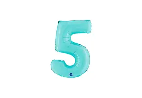 Cijfer Light Blue - 5 - 14 inch - Grabo