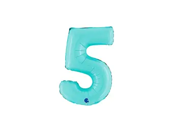 Cijfer Light Blue - 5 - 14 inch - Grabo