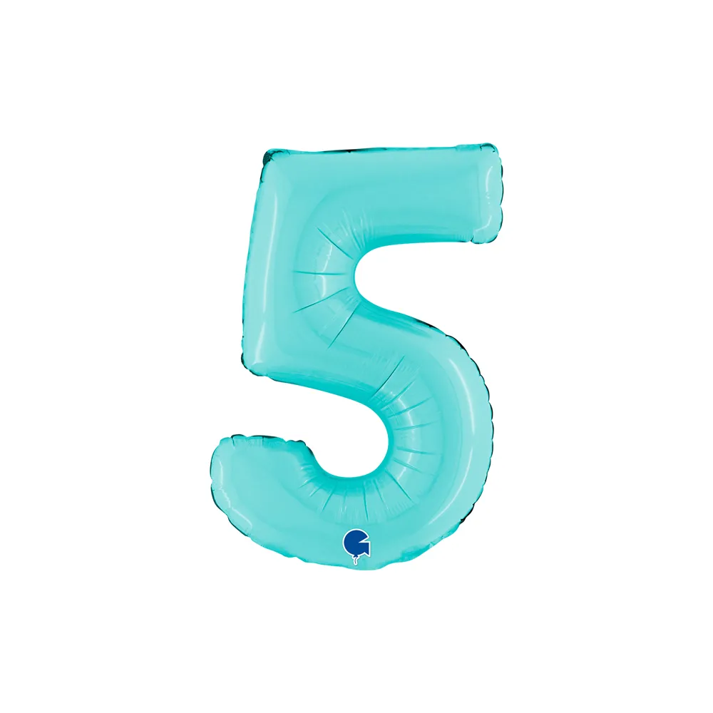 Cijfer Light Blue - 5 - 14 inch - Grabo