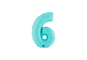 Cijfer Light Blue - 6 - 14 inch - Grabo