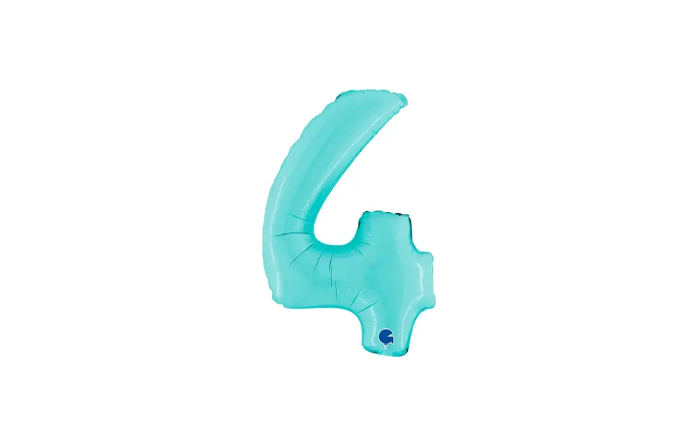 Cijfer Light Blue - 4 - 14 inch - Grabo