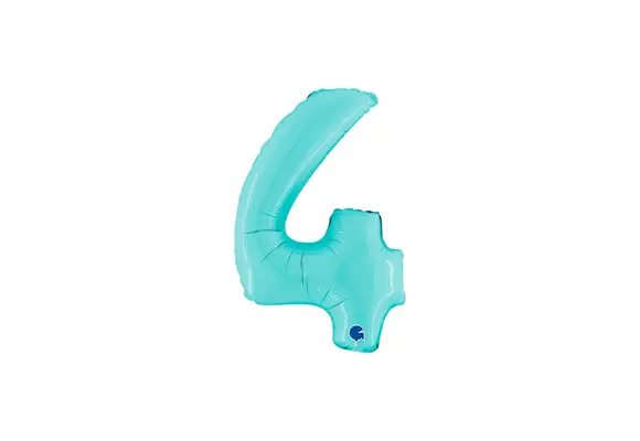 Cijfer Light Blue - 4 - 14 inch - Grabo