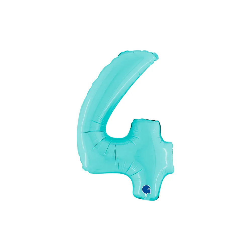 Cijfer Light Blue - 4 - 14 inch - Grabo