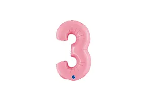 Cijfer Pink - 3 - 14 inch - Grabo