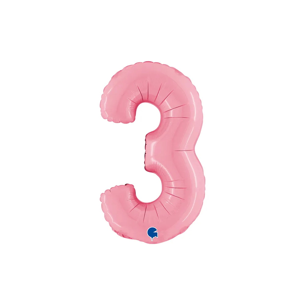 Cijfer Pink - 3 - 14 inch - Grabo
