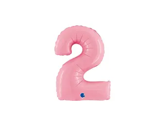 Cijfer Pink - 2 - 14 inch - Grabo