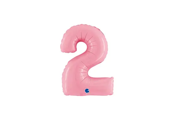 Cijfer Pink - 2 - 14 inch - Grabo