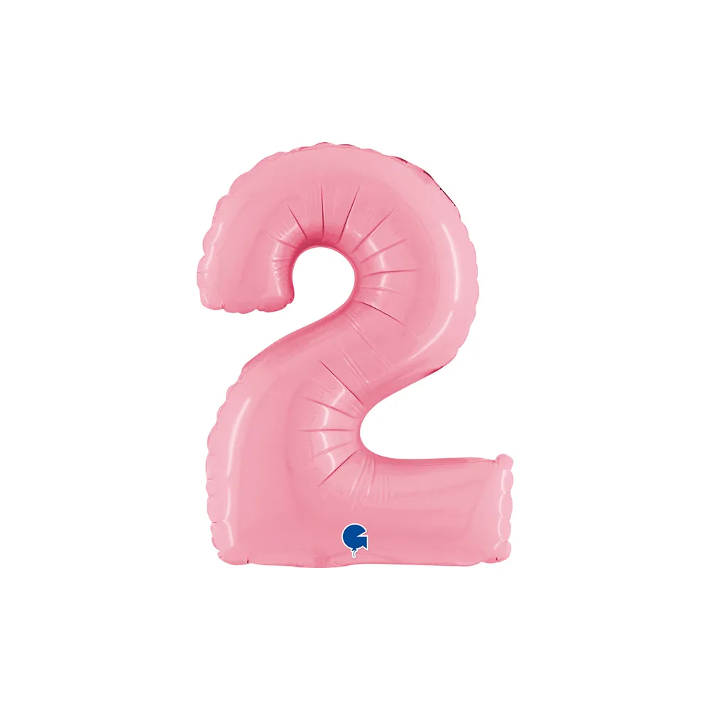 Cijfer Pink - 2 - 14 inch - Grabo