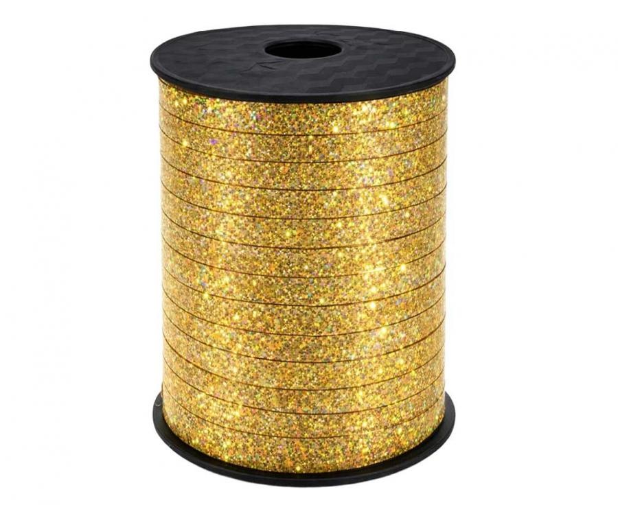Krullint - Holographic Glitter Gold - 5mm x 458m