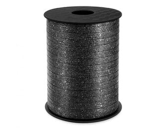 Krullint - Holographic Glitter Black - 5mm x 458m