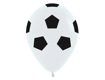 R12 - RETAIL - Voetbal/Soccer - White 005 - 12 Stuks