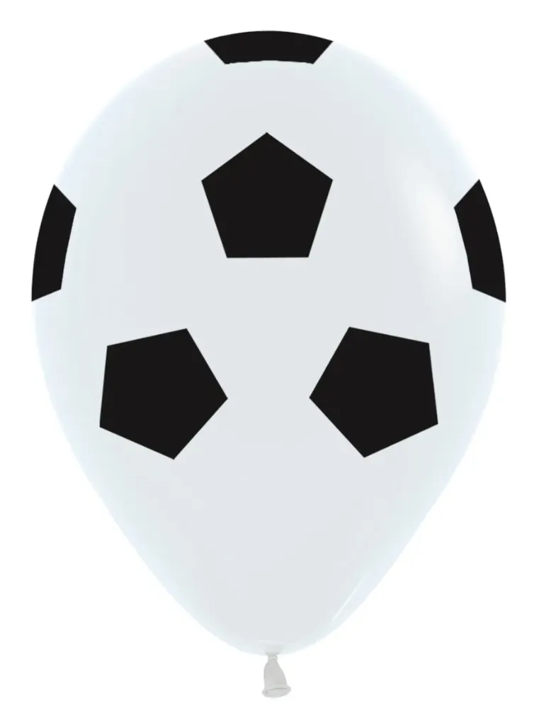 R12 - RETAIL - Voetbal/Soccer - White 005 - 12 pieces