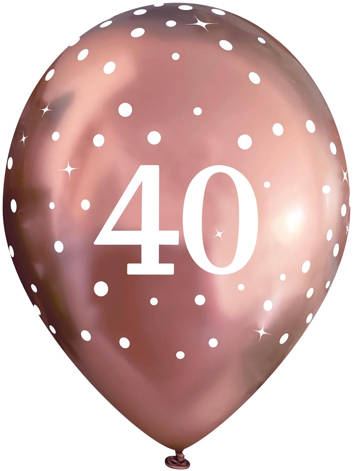 11 inch - Sparkling Fizz - 40 - Chromium Rose Gold - 6 Pieces