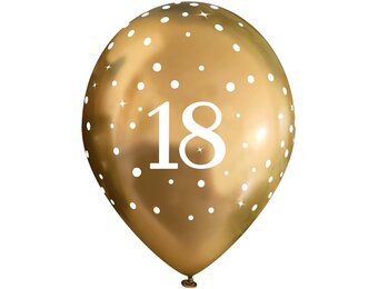 11 inch - Sparkling Fizz - 18 - Chrome Gold - 6 pcs