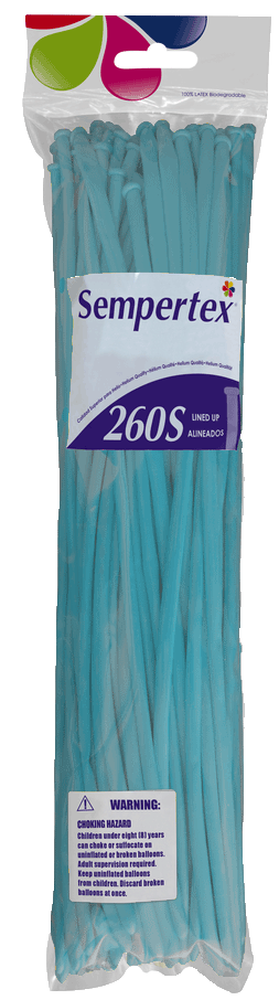 Nozzle Up - Sempertex 260 - Caribbean Blue 038 - 50 Stuks