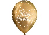 11 inch - Sparkling Fizz - Birthday - Chrome Gold - 6pcs