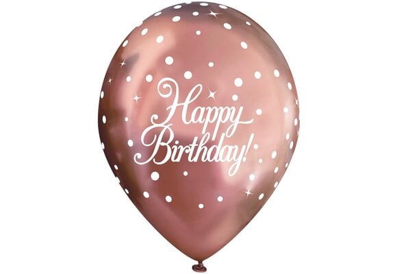 11 inch - Sparkling Fizz - B-Day - Chrome Rose Gold - 6 stks