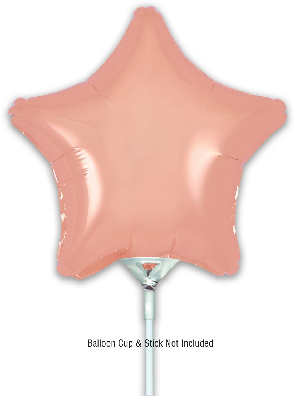 Rose Gold - Star - 9inch - verpakt 5stks - zelfsluitend