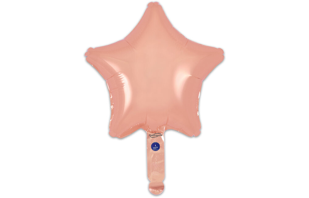 Rose Gold - Star - 9inch - verpakt 5stks - zelfsluitend